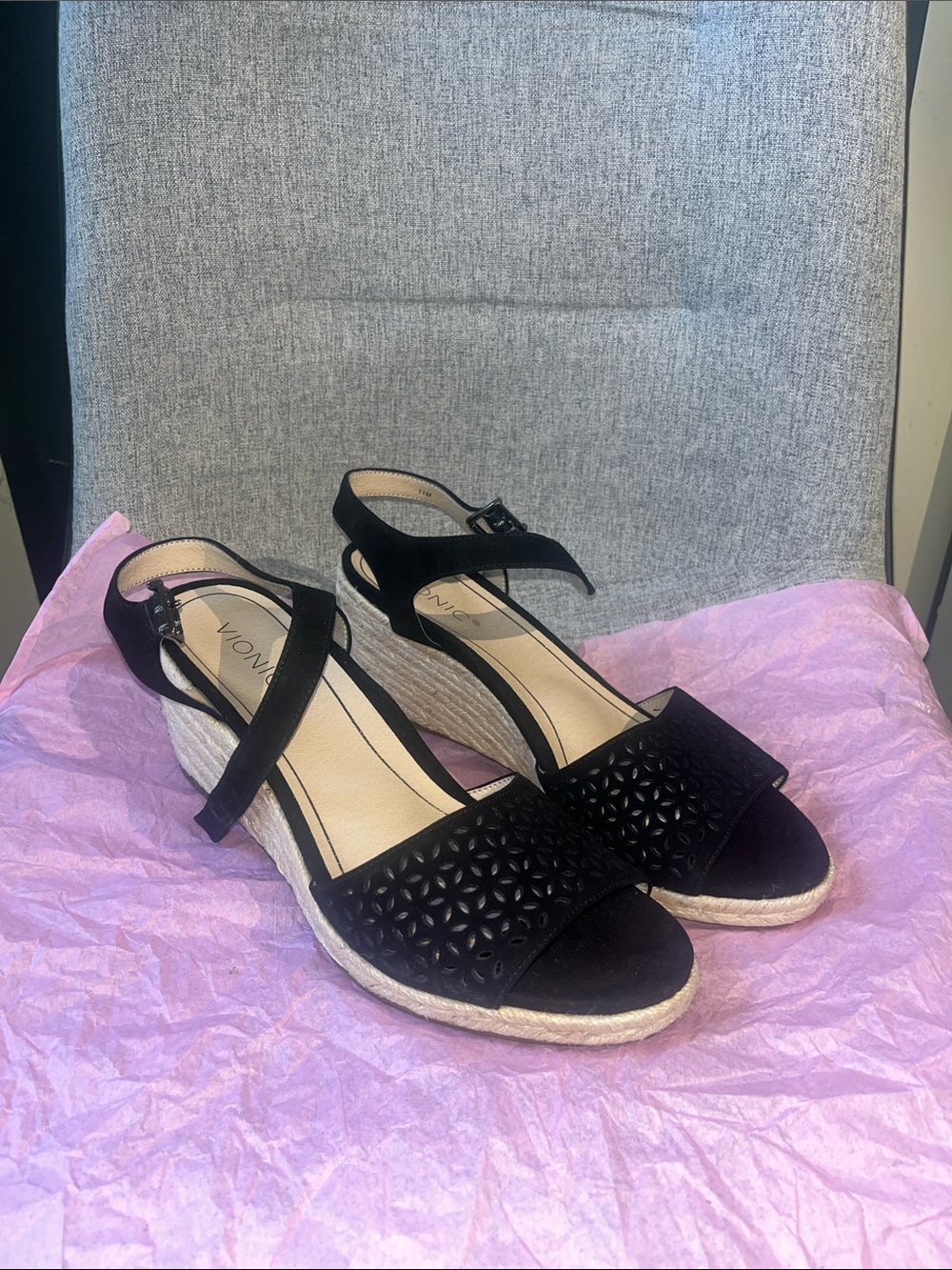 Vionic Espadrille Wedge Sandals